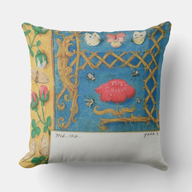Coussin Mme 134 a illuminé la lettre "A" et la frontière (Recto)