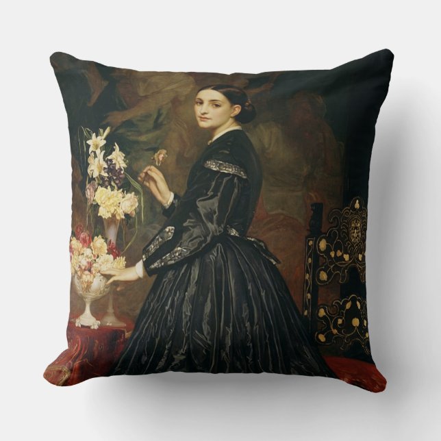 Coussin Mme James Guthrie, c.1864-5 (huile sur la toile) (Recto)