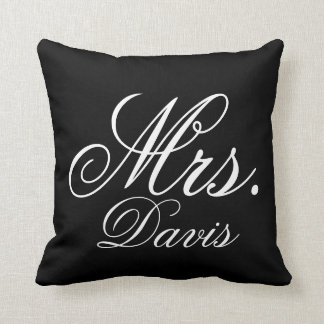 Coussin Mme personnalisée carreau