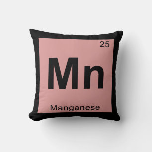 Coussin Mn - Chimie du manganèse Symbole du tableau périod