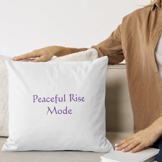 Coussin Mode de montée paisible Écriture moderne
