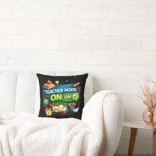 Coussin Mode Enseignant : ACTIVÉ – Joli design de rentrée