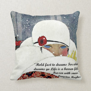 Coussin Mode hiver vintage