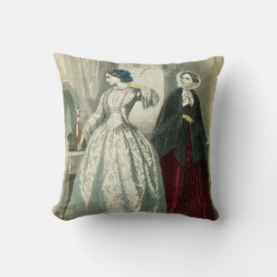 Coussin Mode victorienne vintage