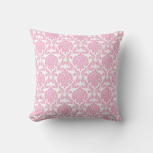 Coussin Modèle Damas rose