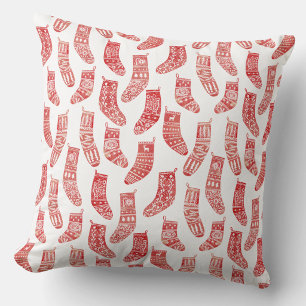 Coussin Modèle de bas de Noël norvégiens