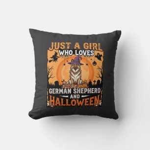 Coussin Modèle de Chien de Berger Allemand Fille d'Hallowe