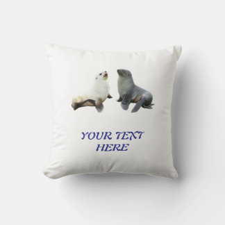 Coussin Modèle de T-Shirt personnalisé avec photo et texte