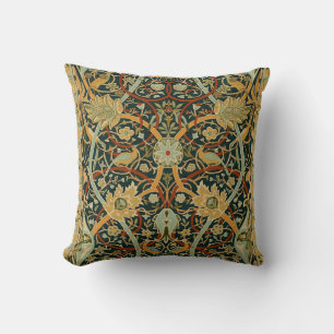 Coussin Modèle de tapisserie forestière de William Morris