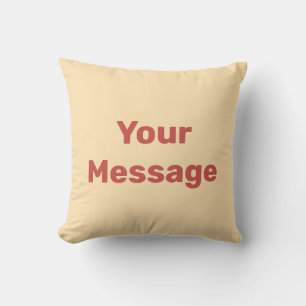 Coussin Modèle de texte de votre message