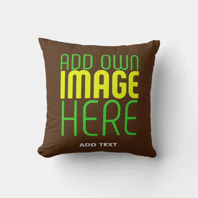 COUSSIN MODÈLE DE TEXTE D'IMAGE BROWN SIMPLE MODERNE (Recto)