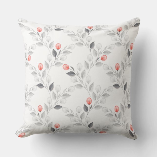 Coussin Modèle floral délicat (Recto)