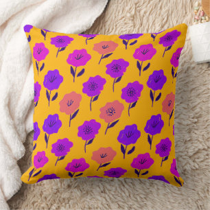 Coussin Modèle floral dynamique