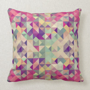 Coussin Modèle géométrique de hippies vintages