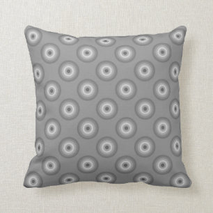 Coussin Modèle gris de cercles