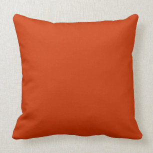 Coussin Modèle orange brûlé