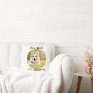 Coussin Modèle photo personnalisé pour My Dog - My Best