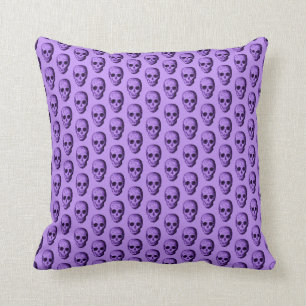 Coussin Modèle pourpre de crâne