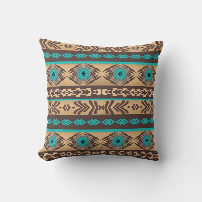 Coussin Modèle tribal ethnique du sud-ouest (Recto)