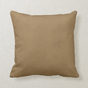 Coussin Modèle vintage de parchemin de brun de cuir de