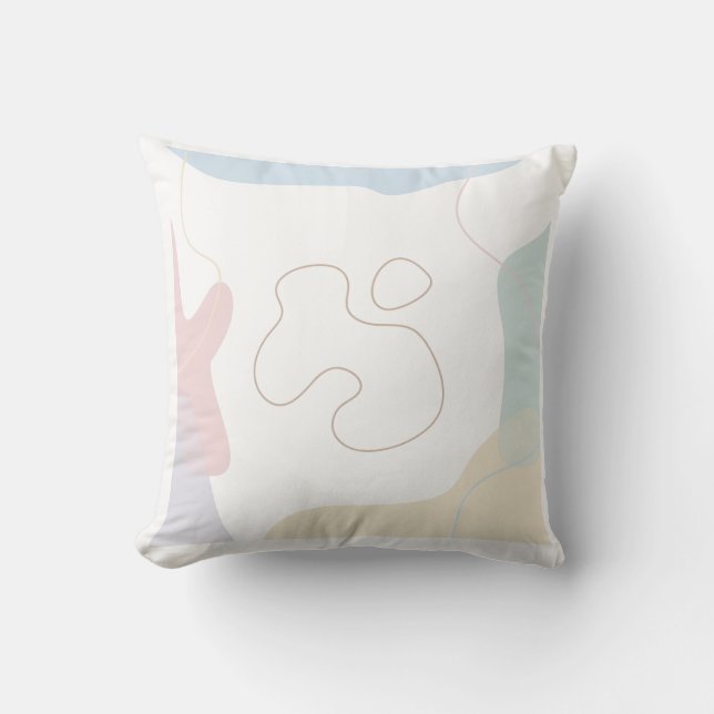 Coussin "Modern Aesthetic Square Pillow" (Recto)