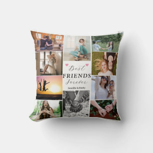 Coussin Modern Best Friends Forver 10 Photo Collage