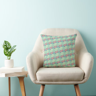 Coussin Modern Botanical Leaf Vines Seamless Pattern Art