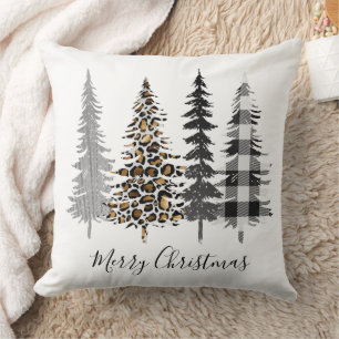 Coussin Modern Farmhouse Christmas Trees