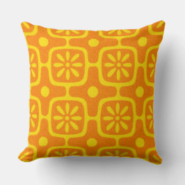 Coussin modern retro orange