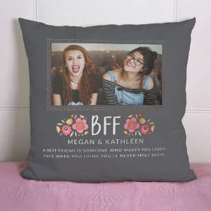 Coussin Moderne Best Friends Besties Photo Jeu d'oreiller