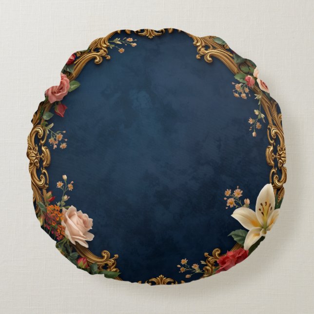 Coussin moderne circulaire personnalisé de 16 pouc (Devant)