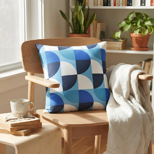 Coussin Moderne de milieu du siècle Bauhaus géométrique ma