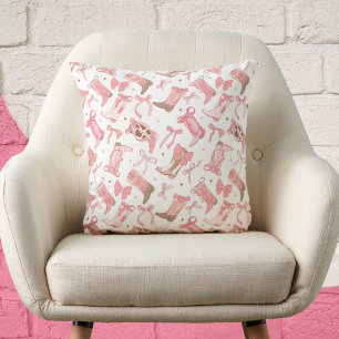 Coussin Moderne élégante chanteuse rose tendance