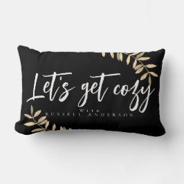 Coussin moderne en bois noir
