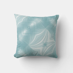 Coussin Moderne et élégant Cyan Blue Motif élégant