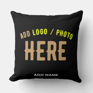 COUSSIN MODERNE ET MODERNE PERSONNALISABLE NOIR VÉRIFIÉ