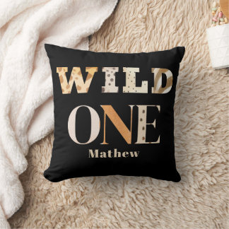 Coussin Moderne Imprimé Animalier Premier Anniversaire Saf