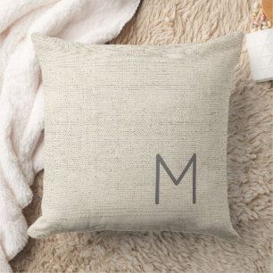 Coussin Moderne Masculin Neutre INITIALE, NOM COMPLET déco