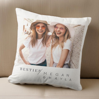 Coussin Moderne minimaliste Best Friends BFF Photo
