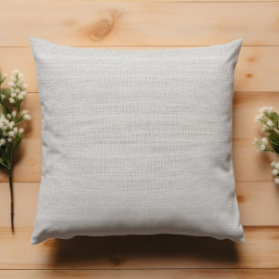 Coussin Moderne Minimaliste Toile De Jute Blanche 