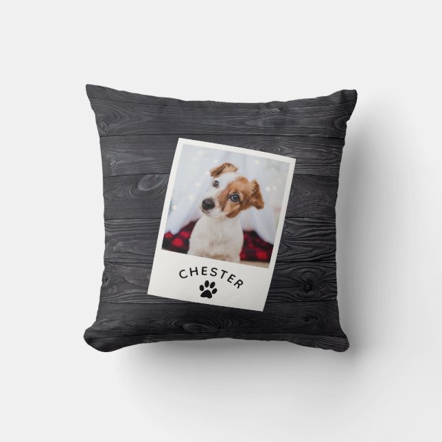 Coussin Moderne Russe Bois Animaux de compagnie Photo Chie (Recto)