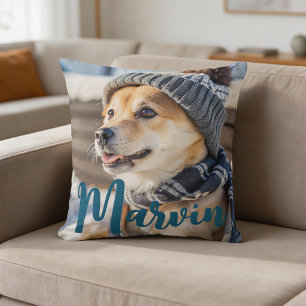 Coussin Moderne rustique simple photo de compagnie personn