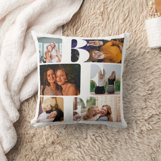 Coussin Moderne tendance BFF Best Friend Chic Photo Collag (Couverture)