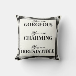 Coussin Moderne Vous Êtes Une Superbe Couleur De Crème