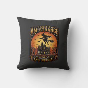 Coussin Moi-même je suis une sorcière d'Halloween étrange 