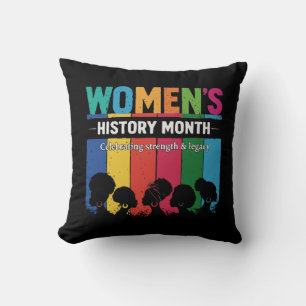 Coussin Mois de l'histoire des femmes – Célébrer la force