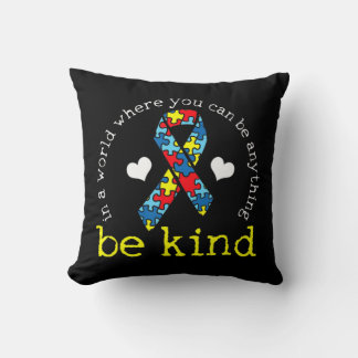 Coussin Mois sensibilisation sur l'autisme Douceur Coeur A