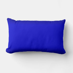 Coussin Mojo américain bleu électrique solide