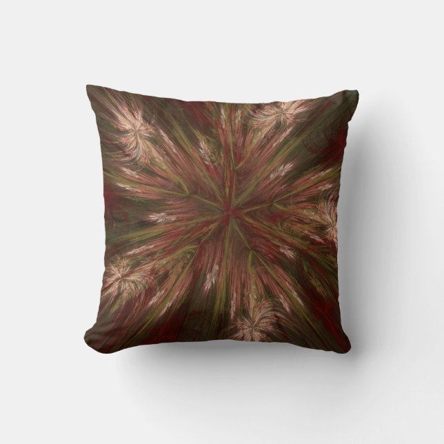 Coussin Mojo fractal d'automne (Recto)