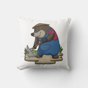 Coussin Mole en tant qu'agriculteur
